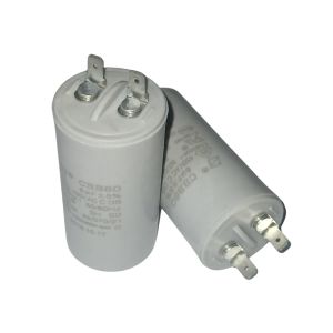 Buy cheap CBB60 450V 6UF Motor Run Capacitor SH Capacitor 187 Terminal Gray Plastic Case from wholesalers