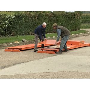 Buy cheap SGS 9M Pickup Lorry Portable Weighbridge Easy Calibration With Permanent Foundation from wholesalers