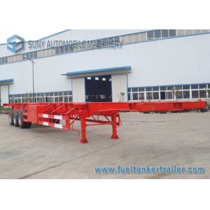 Buy cheap Flatbed Three Axles Container Skeletal Trailer 53ft Container Mechanical Suspension from wholesalers