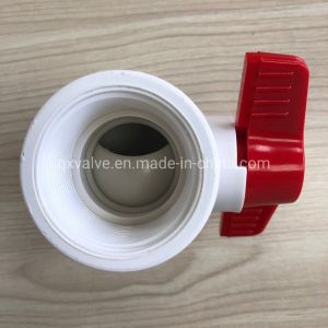 Buy cheap Plastic 1/2 prime prime Butterfly Handle PVC White Ball Valve with Blow-Down Function from wholesalers