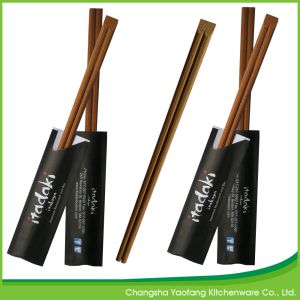 Buy cheap Bamboo 24cm Individually Wrapped Chopsticks Tensoge Carbonized Biodegradable from wholesalers