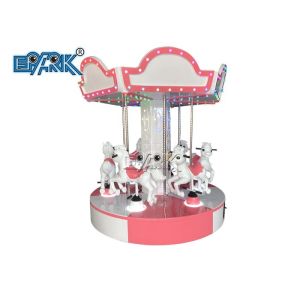 Kiddie Ride Angel Carousel 6 Seats Carousel Horses For Children'S Theme Park