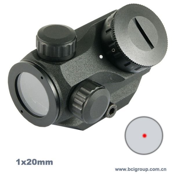 Quality Rifle Optic Red Dot Riflescope 1x20mm dot sights for sale