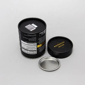 Buy cheap Biodegradable Foil Inner Paper Tube Can Packaging With Metal Cover from wholesalers