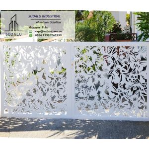 Buy cheap SUDALU Customized Pattern Laser Cut Decoration Aluminum Panel Fence/ Gate Metal Perforated Panel from wholesalers