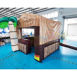 Palm Tree Carnival Booth Inflatable Tiki Bar Pub Tent