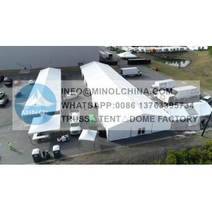 Buy cheap PVC Coated 5m Span Vaccine Super Station In Parking Lot from wholesalers