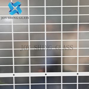 Buy cheap Ultra Clear Patterned Back Glass 2mm Silk Screen Back Panel product