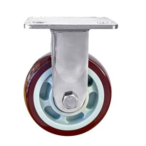 Buy cheap OEM ODM Stainless Steel Casters Heavy Duty Red Polyurethane Wheel Casters from wholesalers