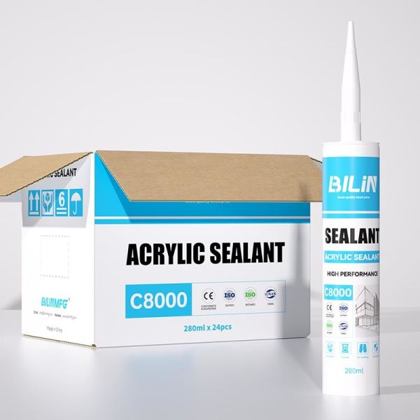 Quality Milk White Waterproof Acrylic Sealant One Component Siliconized Acrylic Caulk for sale