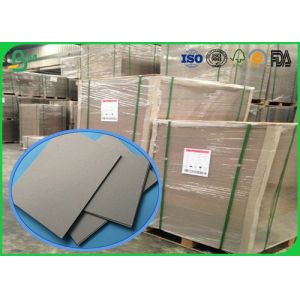 Buy cheap 1.0mm 2.0mm 3.0mm 4.0mm Thickness Laminated Grey Board With Grey Back , Grey Chipboard Rolls from wholesalers