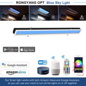Buy cheap 40W Artificial Skylight with APP & Remote Control, AC100-240V, Simulated Sunrise Sunset from wholesalers