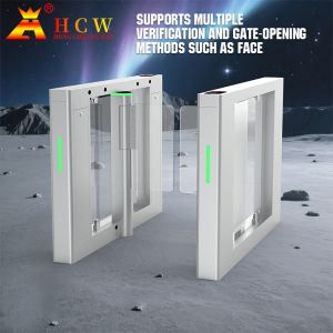 Buy cheap HCW Automatic Swing Barrier Turnstile with 1.0mm Thickness 304 Stainless Steel and 1400*130*965mm Compact Design for Secure Access Control from wholesalers