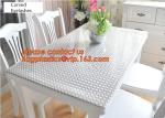 Buy cheap PVC Tablecloth Gold Silver Flower Soft Glass Square/Rectangle Tablecover Waterproof Oilproof Dining Table cloth BAGEASE from wholesalers