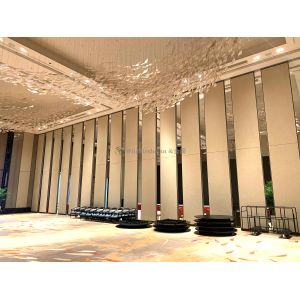 Aluminum Track and Soundproofing Up To 43-50dB Moveable Wall Partition for Needs