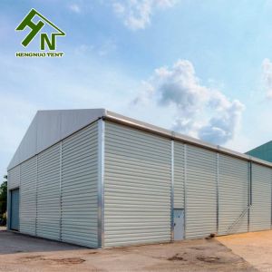 China 18x25m Inflaming Retarding Aluminum Frame Tent Temporary Industrial Canopy on sale