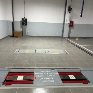 Buy cheap AA4C Vehicle Test Line  Dual Plate  Side Slip Roller Brake Tester Axle Load  With Airbag Lift For Car 4000KG from wholesalers