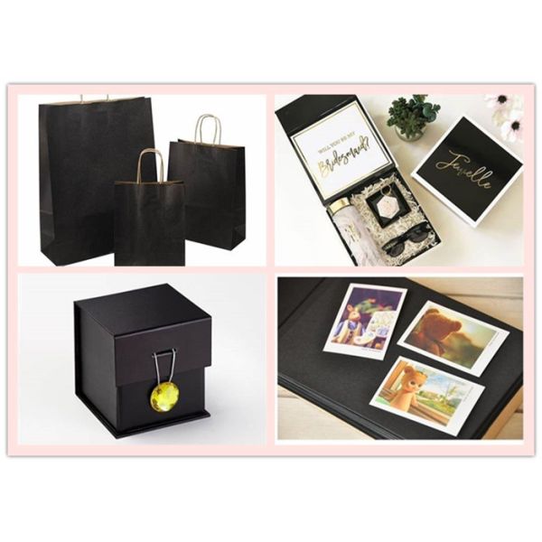 Uncoated Strong Solid Black Cardboard Sheets With 250gsm 300gsm