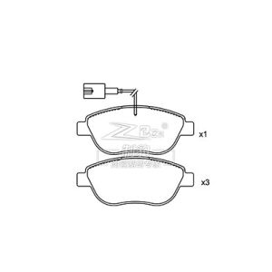 China 77362092 Fiat Multipla Brake Pads / Front Ceramic Brake Pads on sale
