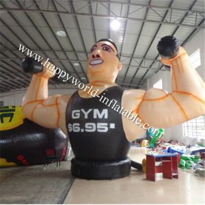 Buy cheap Big inflatable man lifting weights, great advertising for gyms from wholesalers