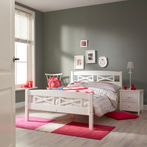 Buy cheap modern single bed pine wood from wholesalers