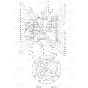 China Varies Depending On Model PY53D00004F1 SK55 Excavator Travel Drive Catalog on sale