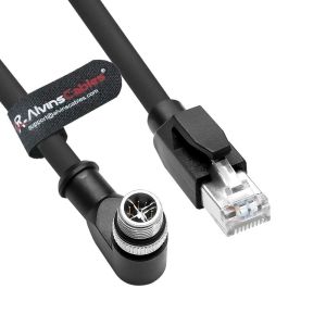 Buy cheap Alvin's M12 X-Code 8Pin to RJ45 Cat6a Cable, 2m, Right Angle for Cognex/Keyence from wholesalers
