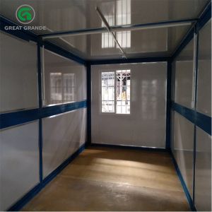 Buy cheap Blue Frame Design Prefab Foldable Container House Temporary Shelter from wholesalers