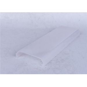 Transparent / Milky Polycarbonate LED Profile , Extruded LED Profile Housing