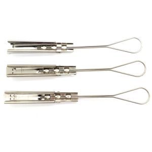 Buy cheap 1.5KN Load Capacity SS201 SS304 Material Fiber Optic Cable Clamp for Overhead in FTTH from wholesalers