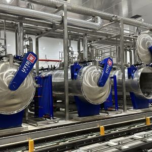 Heat Sterilization Fully Automatic Static Retort Pressure Sterilizer Batch