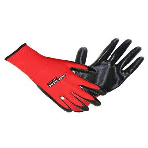 Buy cheap Safe Working Nitrile Coated Work Gloves Polyester Liner Material Resistant Abrasion from wholesalers