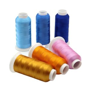 100% Polyester Silk Thread for Sewing Machine and Embroidery Thread Net Weight