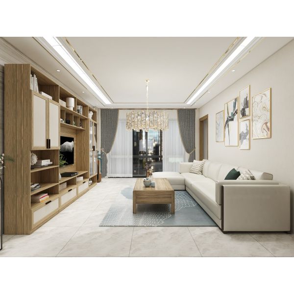 Quality New House Custom Size Made Panel Furniture Of TV Wall Unit By Tall Cabinets And Display Shelves With Storage Racks for sale