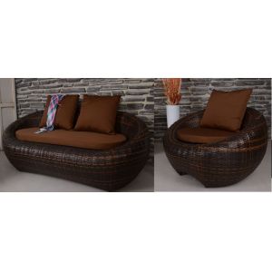 Buy cheap 2pcs new design wicker sofas     from wholesalers