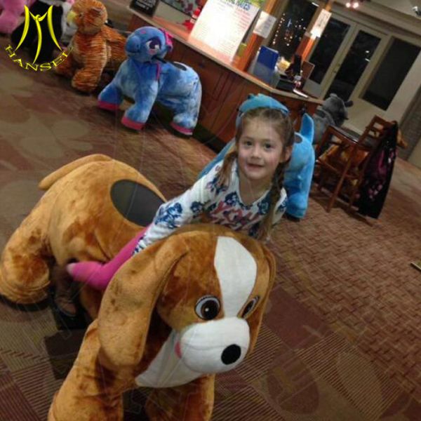Buy cheap Hansel indoor playground coin operated walking kids plush riding animals from wholesalers