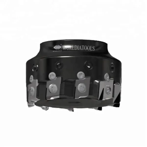 Quality Worldia Steel indexable milling cutters with Straight Flute BEHW1204 Inserts 6 Cutting Edges for sale