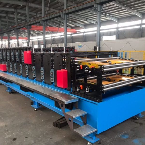 Hydraulic Cut Double Layer Metal Sheet Forming Machine For Steel Roof Tile Making Machine