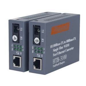 Buy cheap Single Mode Fiber Optical Transceiver 100m HTB-3100A/B Conversion Device SC Interface from wholesalers