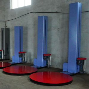 Buy cheap Fully Automatic Horizontal Pallet Wrapping Machine Rotating Tray Packer Shrink Wrapper from wholesalers