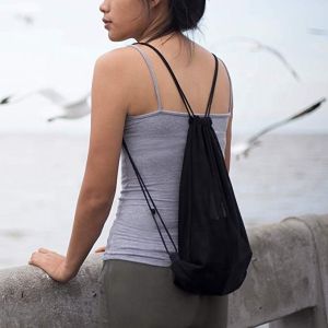 Buy cheap Black Nylon  Travel Shoes Mesh Drawstring Bags Waterproof Tear Resistant from wholesalers