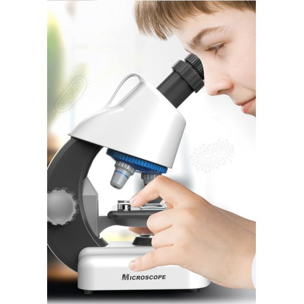 Definition Student Portable Biological Observation Microscope 1200x for Ages 2-4 Years