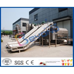 SUS304 SUS316L Fruit Clapboard Elevator Fruit Processing Equipment For Fruit