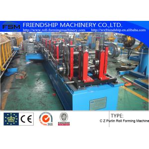 Buy cheap GCr15 C Z Purlin Roof Panel Roll Forming Machine from wholesalers
