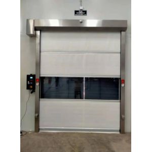Buy cheap High Duty Steel Insulated Rapid Roller Door Manual/Automatic Weather Resistant Pvc Curtain High Speed Security from wholesalers
