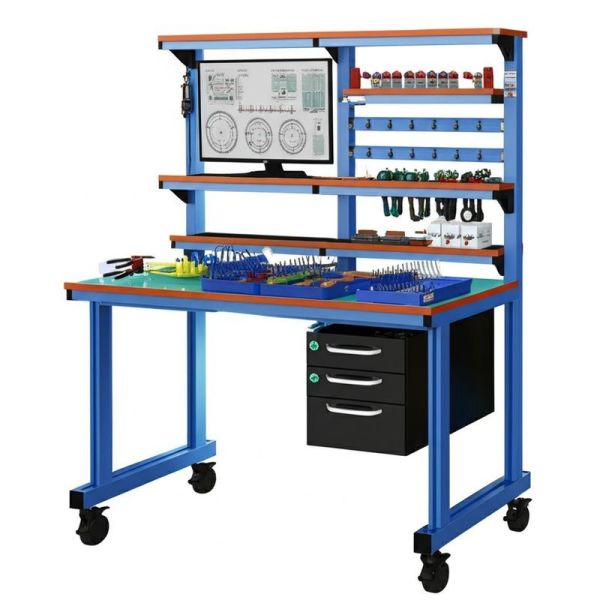 Customizable Height ESD Workbench Incorporating Assembly Process and Documentati