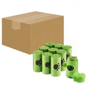 Poop Pickup Biodegradable Dog Bags Leakproof With Handles