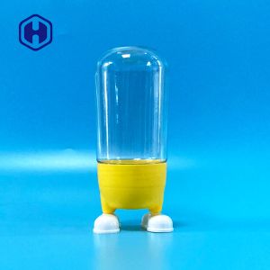 Sealable Smell Proof Cute 330ML Plastic Cookie Jar With Lids