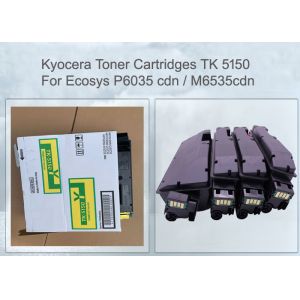 KYOCERA TK-5150Y TONER CARTRIDGE 1T02NSANL0 FOR ECOSYS 6535, 4 PCS PER SET 10K