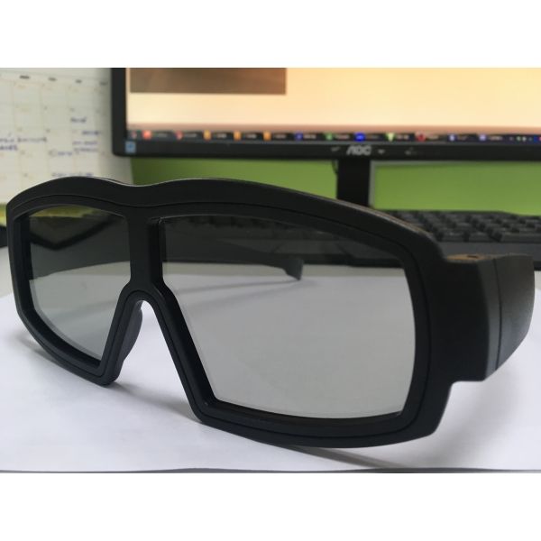 Buy cheap Cinema Used Black Linear Polarized 3d Glasses Imax Eeywear With Big Frame from wholesalers